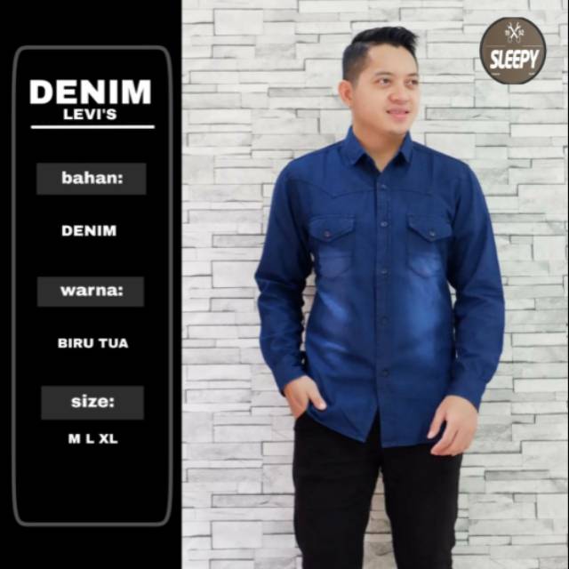 Kemeja pria Denim Levis