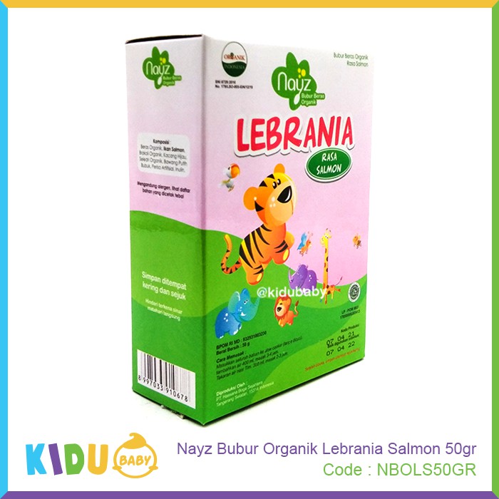 Nayz Bubur Tematik Organik &amp; Nayz Beras Tematik Organik 50gr Makanan Bayi dan Anak Kidu Baby