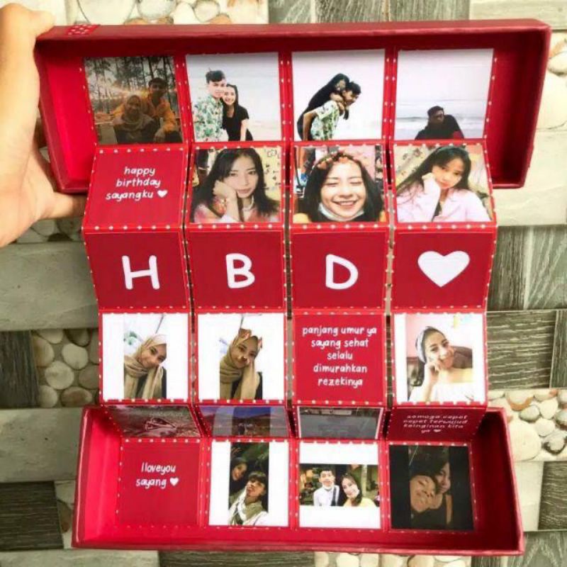 LANGSUNG KIRIM! POLAROID GIFTBOX BOX POLAROID KOTAK KADO WISUDA KADO ULANG TAHUN KADO ANNIVERSARY TERMURAH TERLARIS TERBAIK