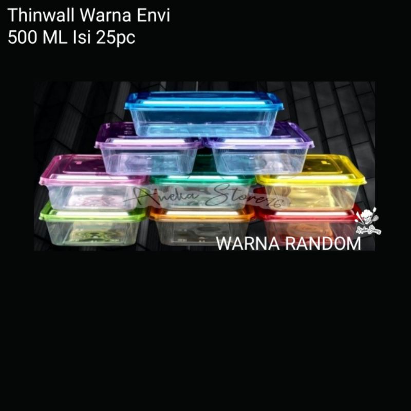 Thinwall Envi 500 ML Warna Random 25pc