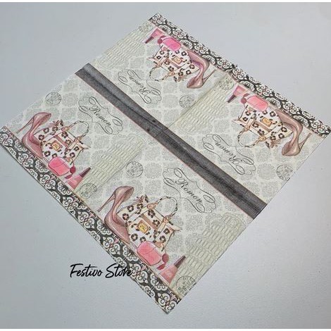 Decoupage Napkin - Tissue Decoupage 2Ply HU - Geneve Romon Fashion