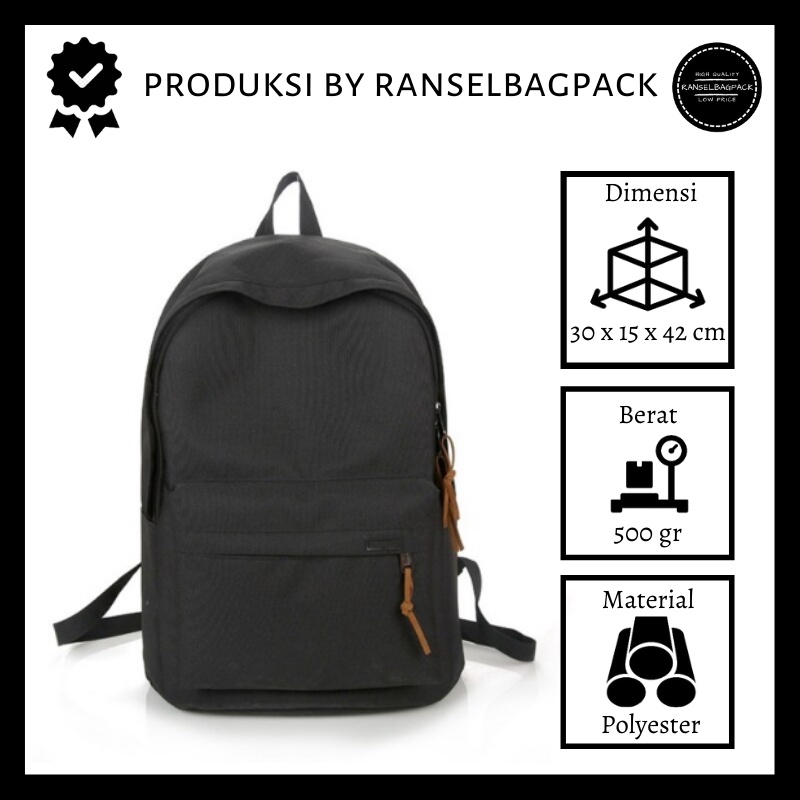 Tas Ransel Wanita - Tas Sekolah Kuliah Kerja Model Korea Terbaru Fashion Kekinian Multifungsi Backpack Punggung Bahu Traveling Baru Bagus Besar Simple Elegan Casual Perempuan Cewek