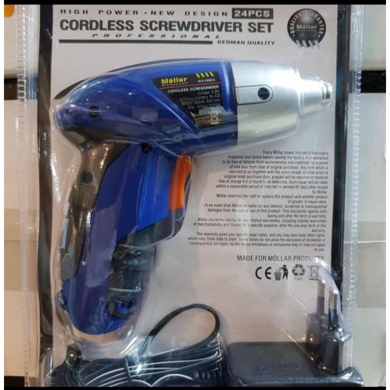 MLR CDS014 mesin bor obeng screwdriver cordless