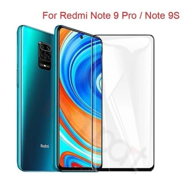 TEMPERED GLASS FULL HD REDMI NOTE 9 PRO - FULL LEM COVER SCREEN GUARD