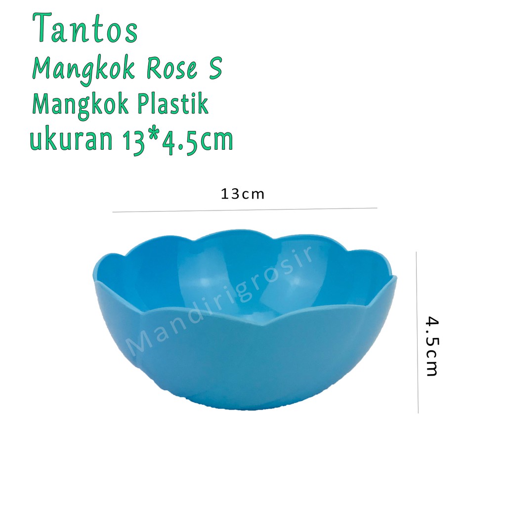 Mangkok bentuk bunga * Mangkok Rose S * Biru *5154