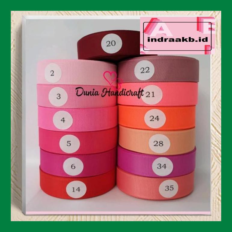 

Babyglpak Pita Grosgrain Polos Import 1" (2.5Cm) 5 Yard Tyt840