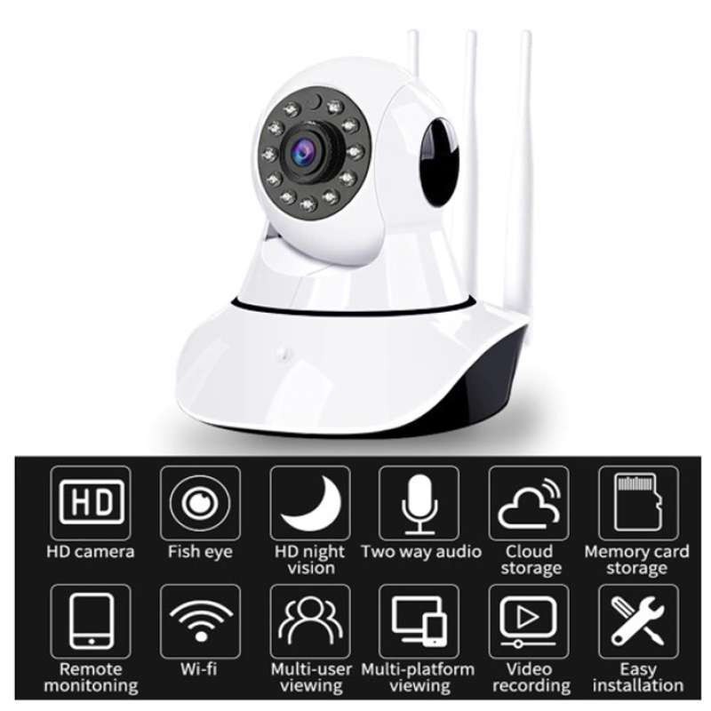 [ORIGINAL] CAMERA CCTV WIRELESS 3 ANTENA / CCTV WIRELESS / CCTV WIFI / WIRELESS IP CAMERA 3 ANTENA