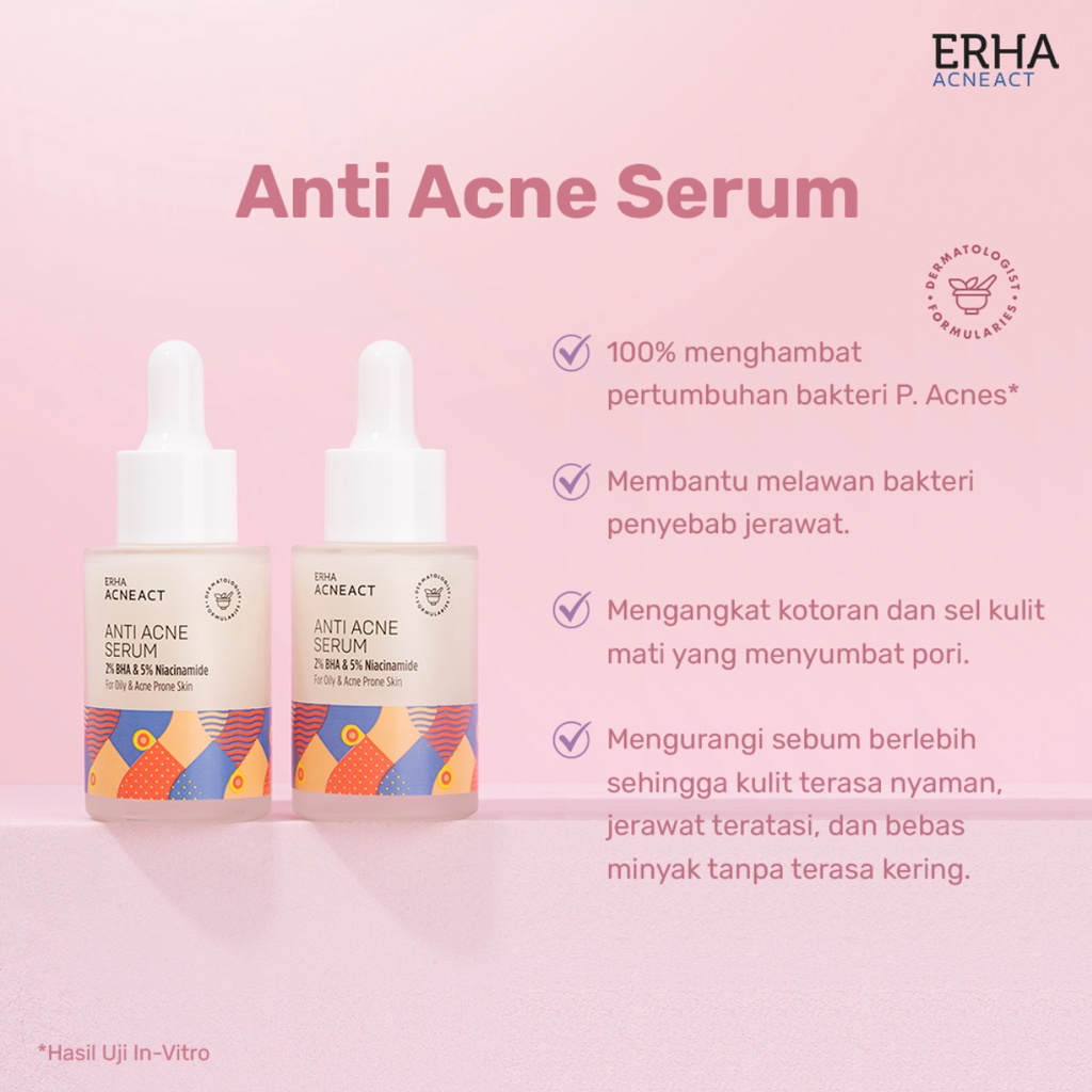 ERHA AcneAct Anti Acne Serum | Post Acne Spot | Blemish Soothing 30ml