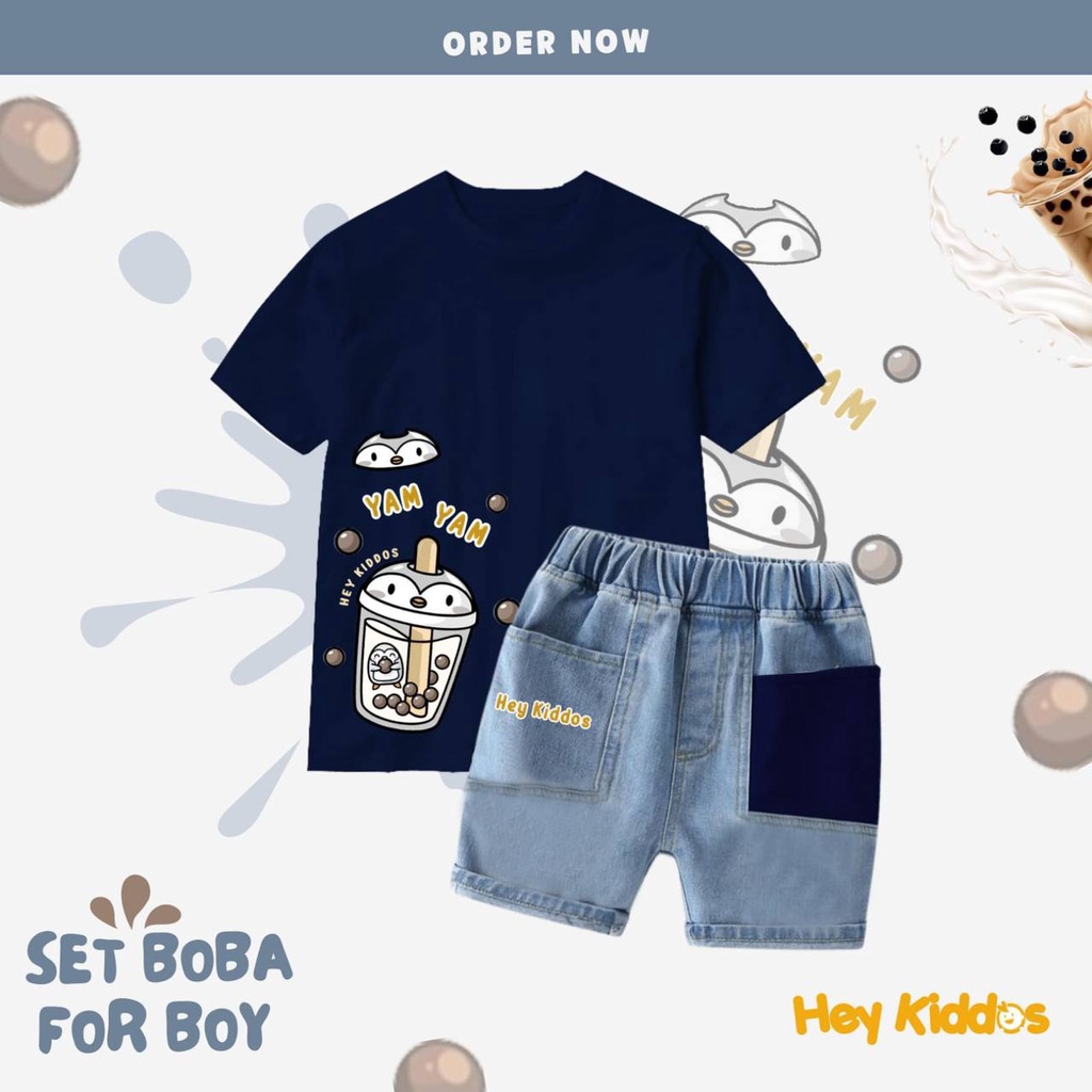 Set Boba Boy by Heykiddos