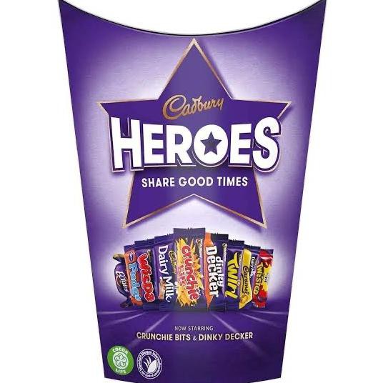 

TERLARIS CADBURY HEROES MIX COKLAT IMPORT CADBURY MIX HEROES CHOCOLATE UNIK