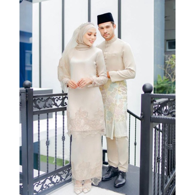 ONE SET NINDIA / Baju kurung /Baju akad/ baju nikah/Baju tunangan