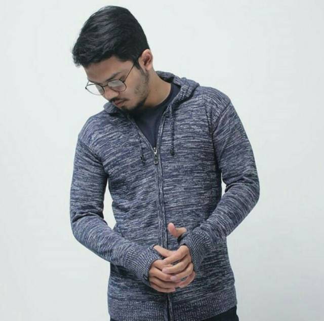 DAMSSHOP - SWEATER PRIA Rajut  ARIEL TWIST TWOTONE CARDIGAN (UNISEX) DAMSSHOP