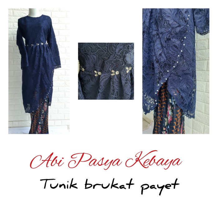 WBS KEBAYA TUNIK PAYET/ KEBAYA SYAR'I/ KEBAYA WISUDA/KEBAYA STANDAR-JUMBO ORIGINAL