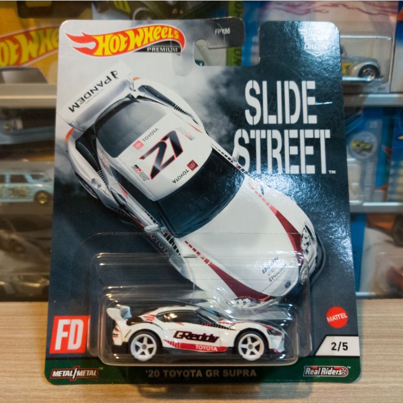 HOT WHEELS 20 TOYOTA GR SUPRA - SLIDE STREET - PREMIUM