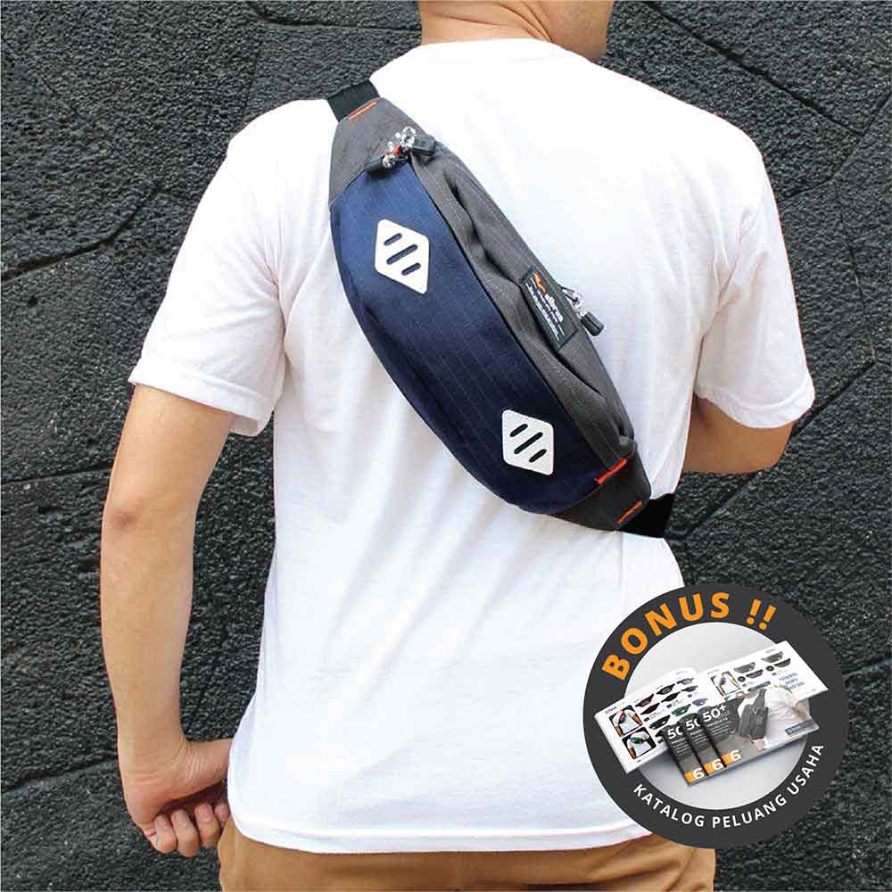 Tas Waist Bag Pria Cowok  Distro Keren Original Premium 153