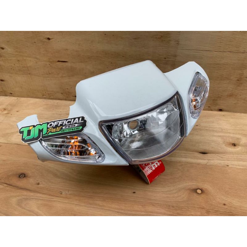 paket batok depan set reflektor dan sein yamaha fiz r yamaha vega r lama warna putih
