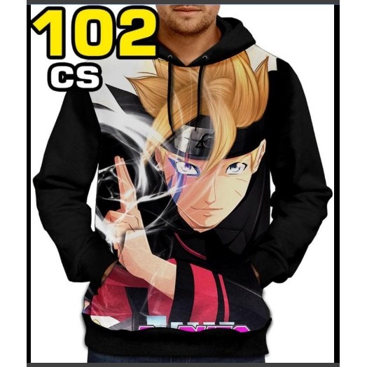 HOODIE JAKET BORUTO - JAKET NARUTO - JAKET ANIME TERBARU