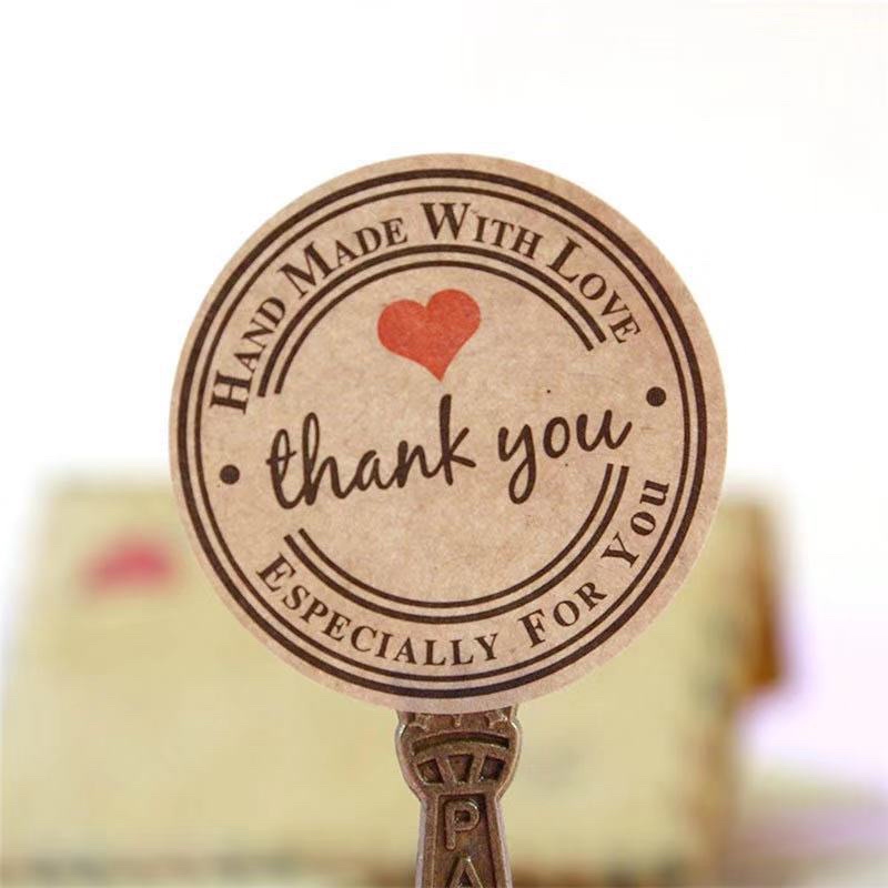 (500PCS) 1 ROLL Thank You Sticker Mini / Stiker Online Shop Thankyou / Label Terima Kasih Olshop Packaging/ Sticker Roll Gulung/ Stiker Packing Paket Packaging