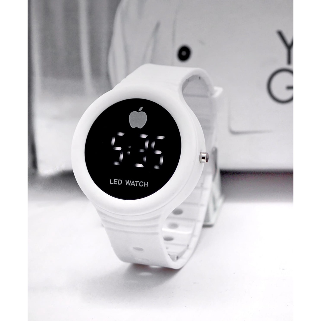 BAJ Jam Tangan LED Digital Pria Wanita Rubber Electronic Fashion Couple Anak Remaja Import Premium RM053