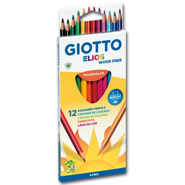 

Pensil warna /drawing pencil 12 warna GIOTTO Elios woood free