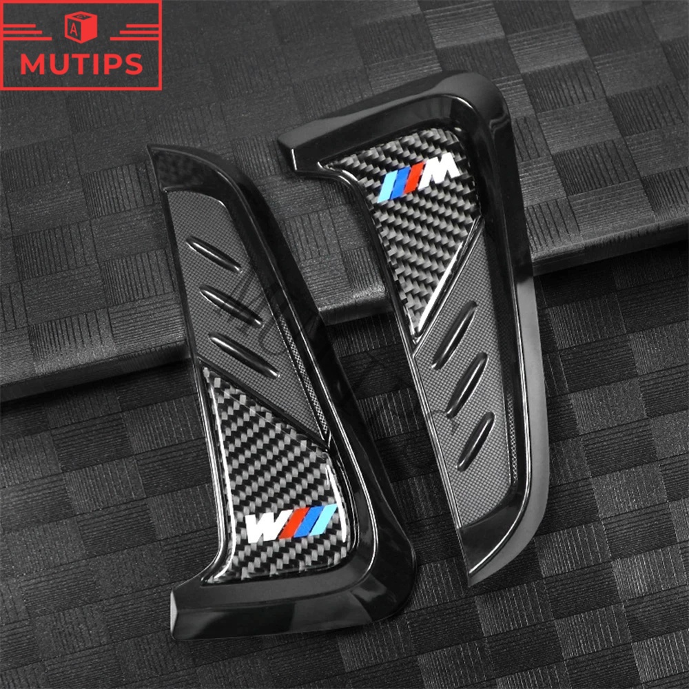 2pcs Stiker Fender Samping Bentuk Hiu Bahan Carbon Fiber Untuk A3 8l A1 Q5 TT mk2 A5 A4 B7 B8 B5 A6 C7 C6 Q7 Q3 RS3