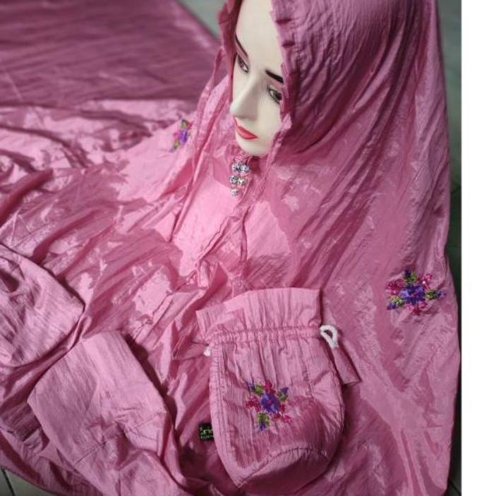 ➸ MUKENA TERUSAN PARASUT Bordir jumbo ☺