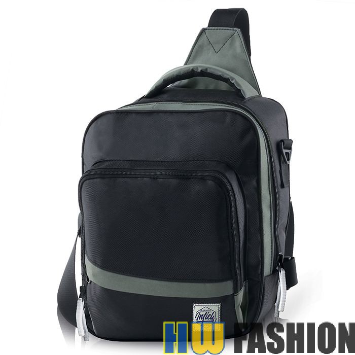 Inficlo - INF 981 Tas Selempang Pria Hitam Abu murah original cibaduyut keren