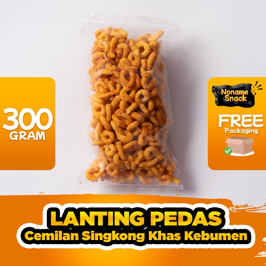 NoName Snack - Lanting Pedas Klanting Oleh Oleh Kebumen Cemilan Grosir 200G 300G