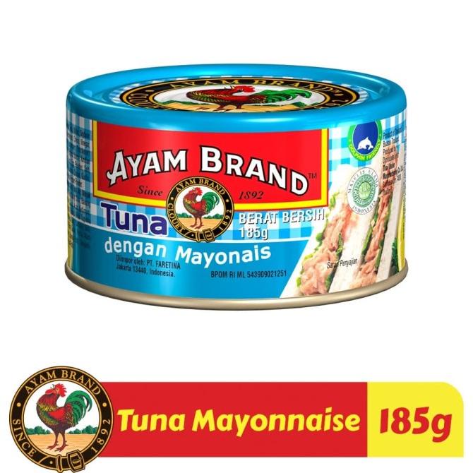 

Paket 24 pcs Tuna Kaleng Mayonaise Ayam Brand 160gr ---Termurah---