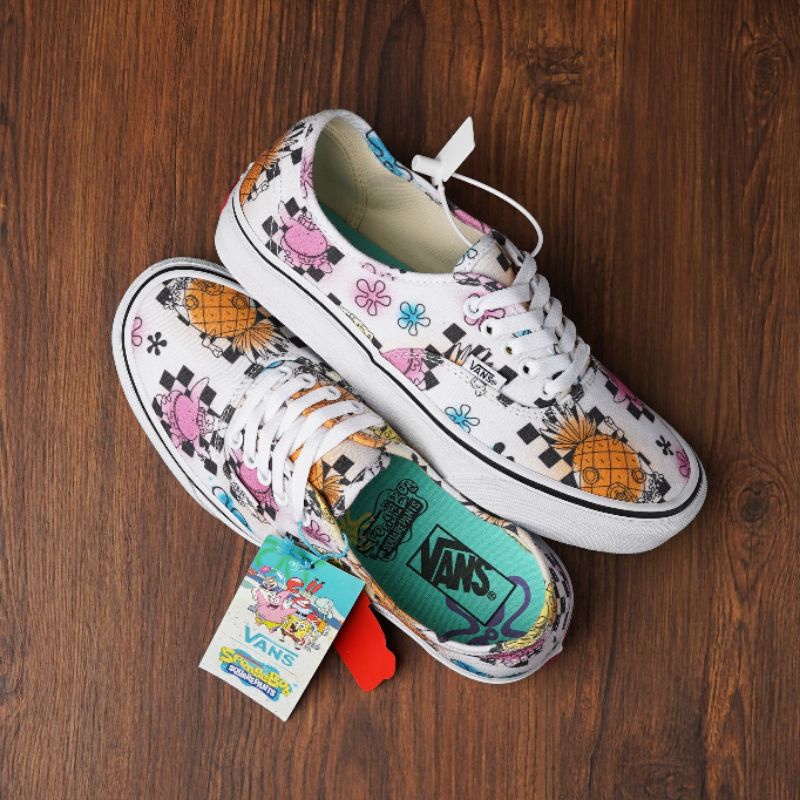 Vans x Authentic Spongebob White