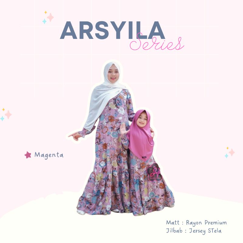 Gamis Couple Ibu dan Anak Arsyila by Zea by jasmine hijab