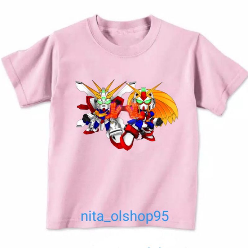 baju anak robot Gundam kaos anak