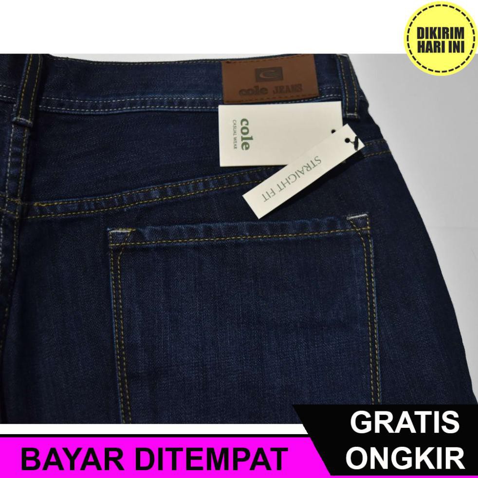 (BAYAR DITEMPAT) HD2242 CELANA JEANS PRIA COLE PENDEK DENIM TUA AK70 ORIGINAL & REAL PICTURE