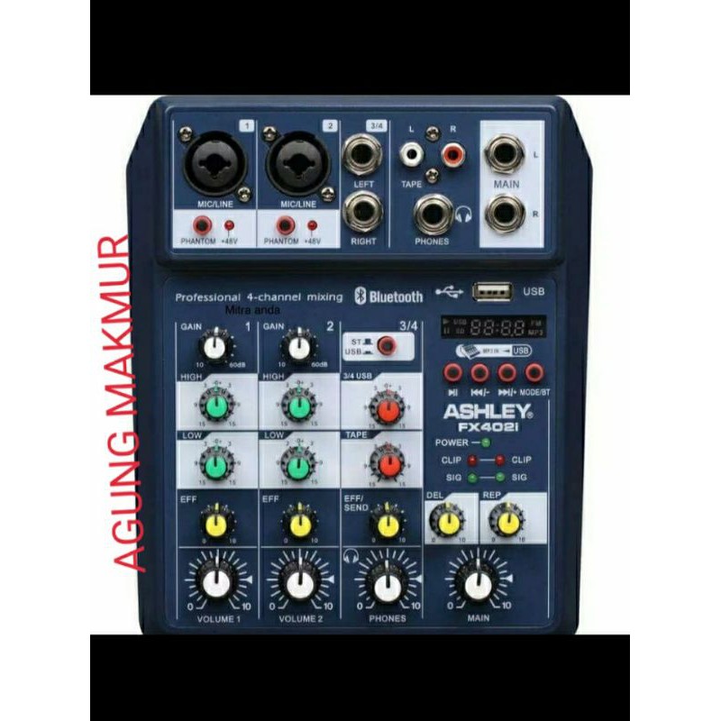 Mixer Ashley FX 402 i Original Bluetooth Ashley FX402i