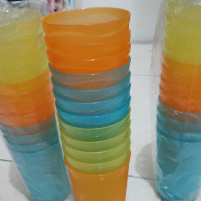 12 Pcs Gelas Plastik/ Gelas Murah/ Gelas Souvenir/ Gelas Pesta