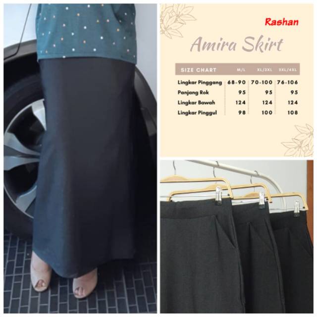 BAWAHAN ROK AMIRA SKIRT || BY RASHAN