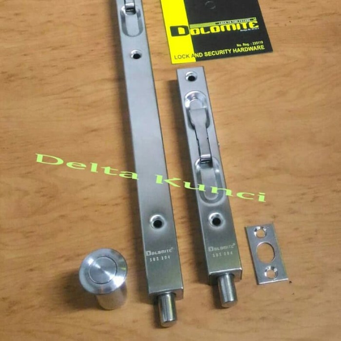 Kunci Pintu - Grendel Tanam Stainles / Slot Pintu Murah / Kunci Pintu Dolomite