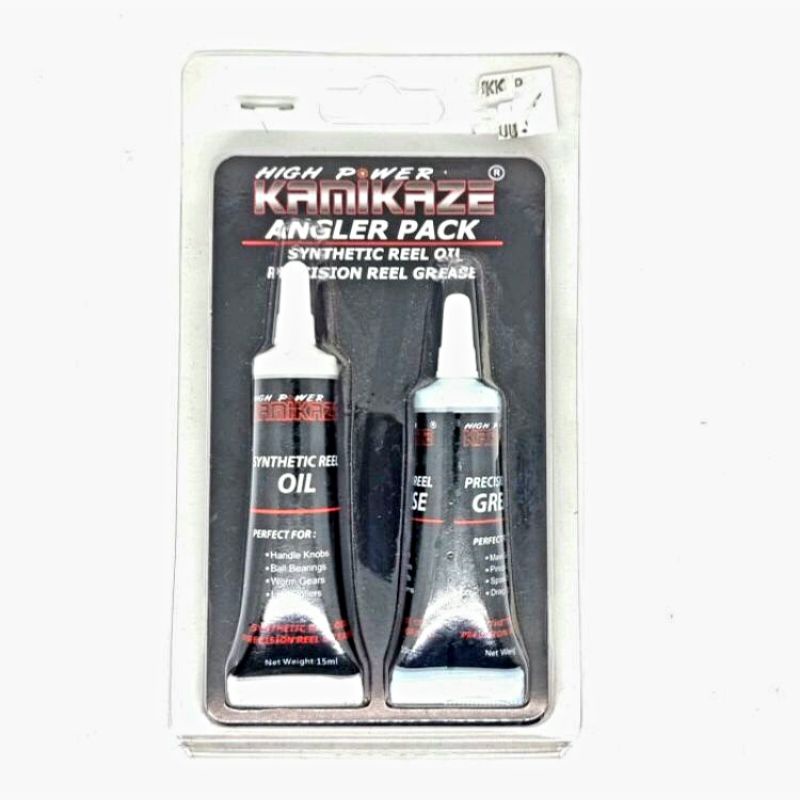 Paket pelumas/Grease + oil Reel Pancing Kamikaze