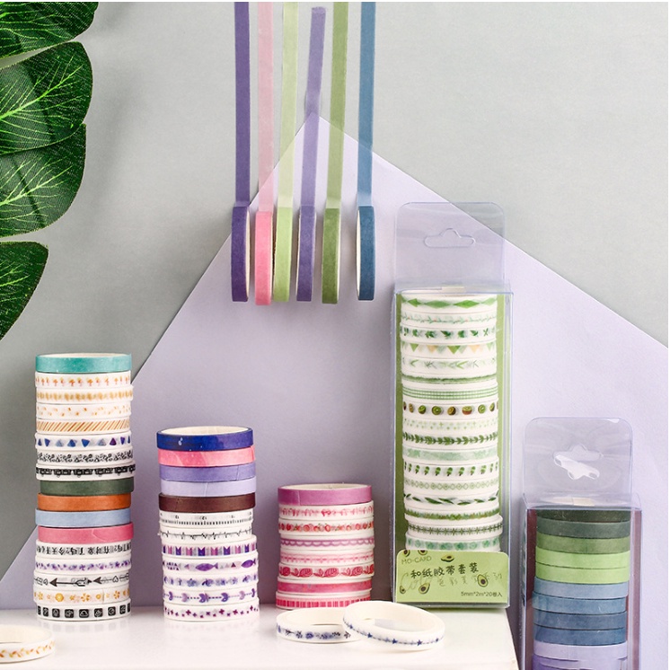 [ORGM] Aneka Isolasi Kertas Selotip Motif | Masking Tape | Washi Tape Motif Lucu set