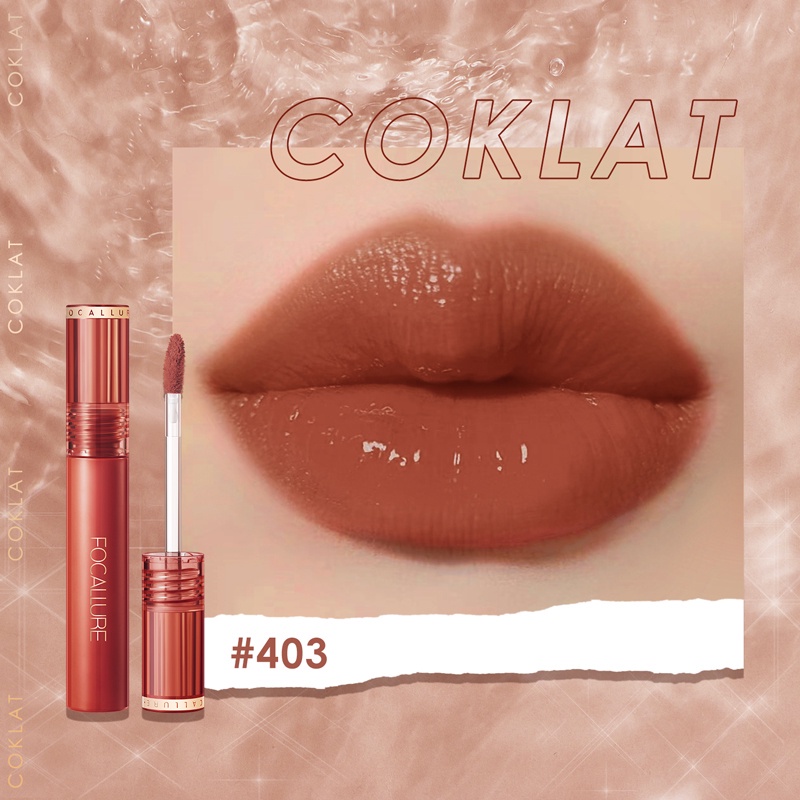 FOCALLURE 2PCS Long-lasting Velvet-mist Matte Lipclay &amp; Waterproof Dewy Lip Tint Lipstick