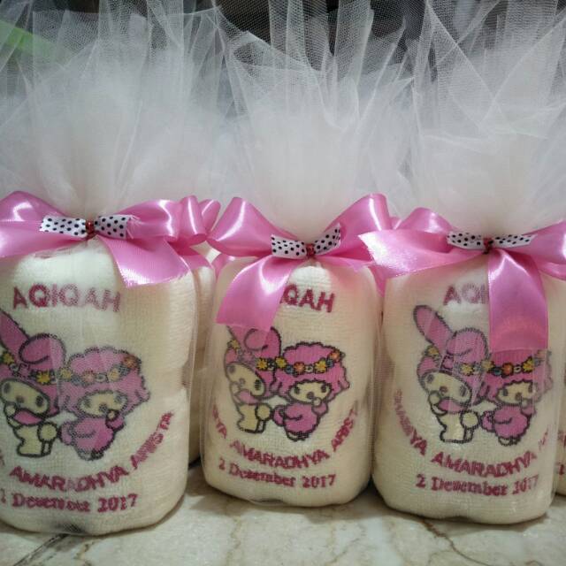 Souvenir handuk bordir gambar mulai harga 25.000
