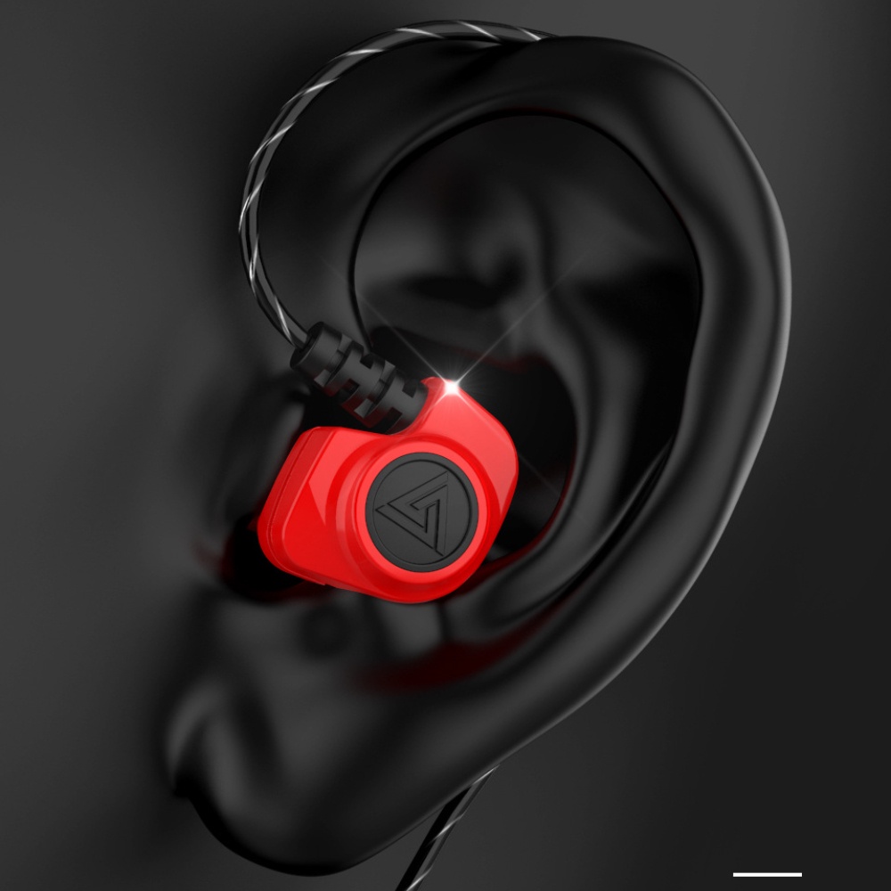 Qkz Sk5 Earphone In Ear Dinamis Heavy Bass Dengan Mic Untuk Olahraga / Lari / Dj