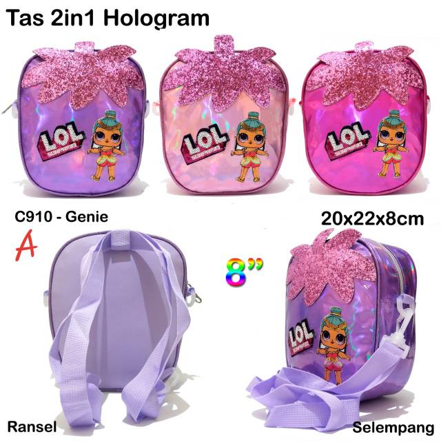 Tas Hologram LOL / Tas anak