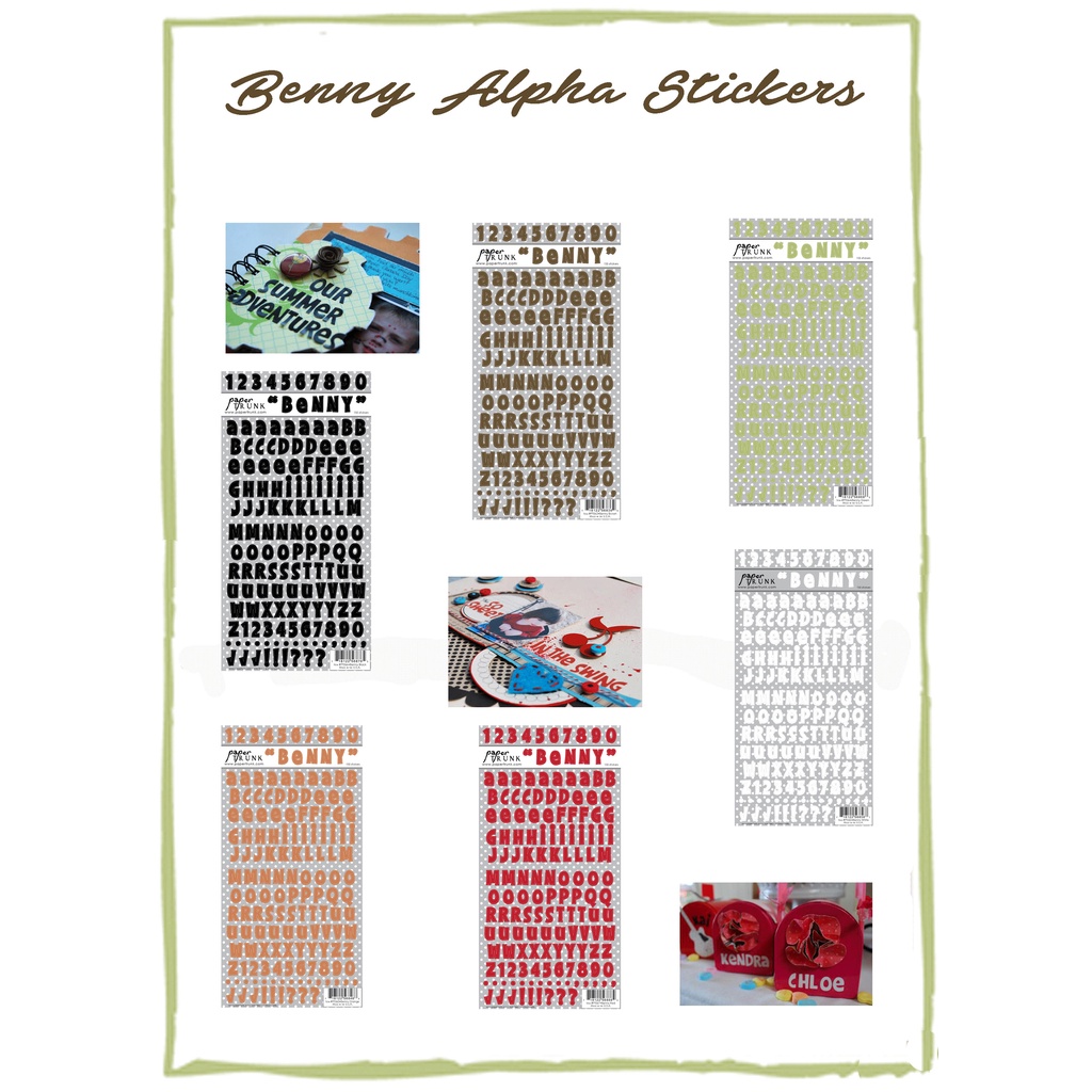 

Stickers Alpha & Numbers "Benny