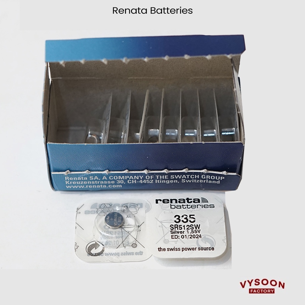 Baterai Jam Tangan Renata 335 Battery SR512SW SR 512 SW Swiss Original