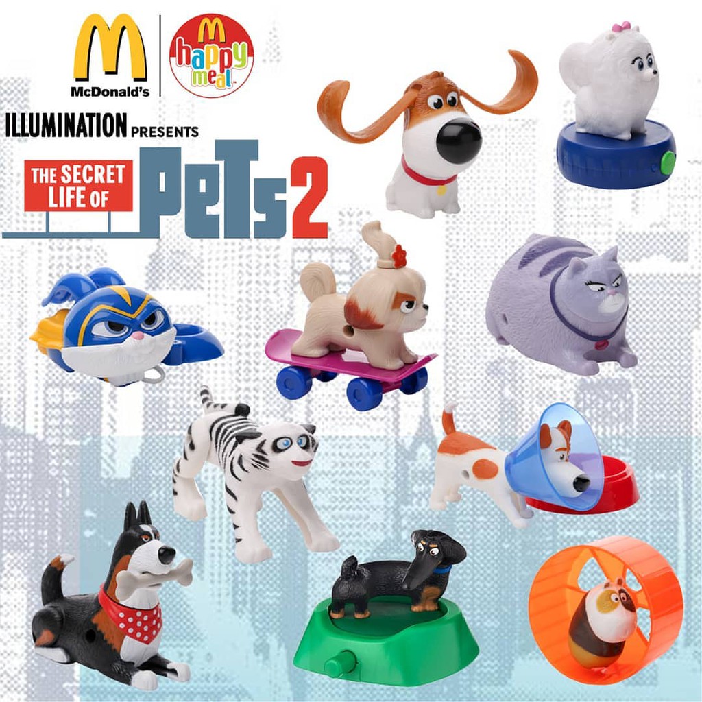 Details about   McDonalds The Secret Life Of Pets 2 Bone Shaking Rooster Dog 3" Happy Meal Toy