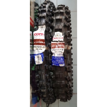 BAN LUAR CORSA 18 21 DEPAN BELAKANG ADVENTURE CROSS TIPE BAN BELAKANG BESAR