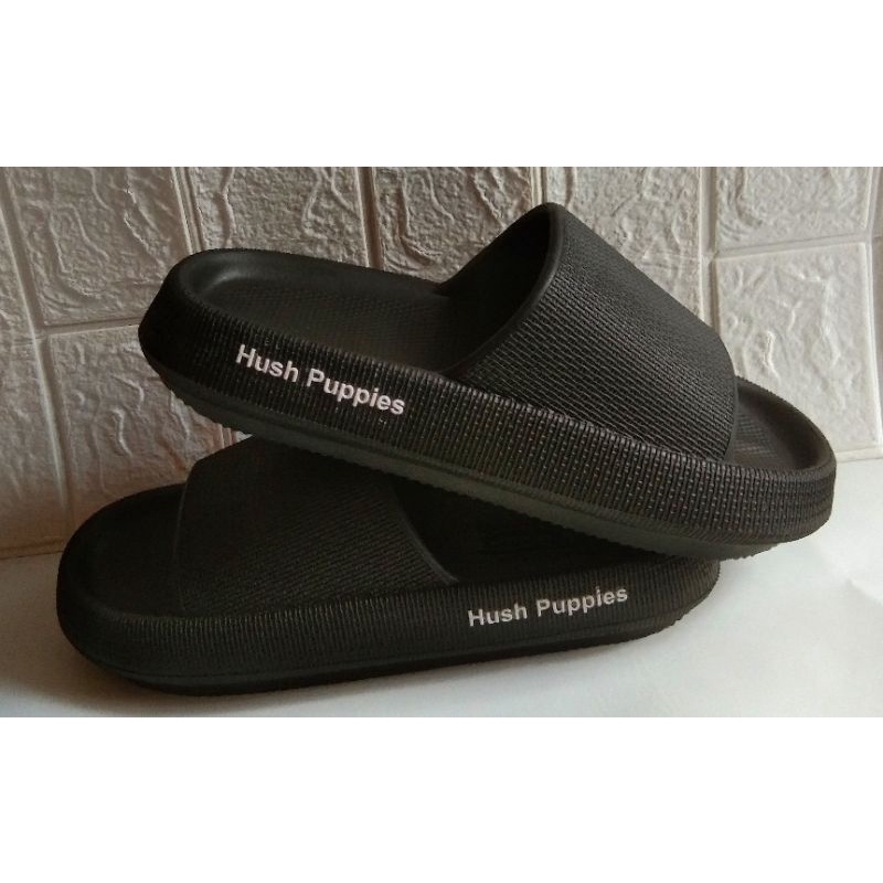 Sandal Hush Puppies Pria/Wanita Slip On Sendal Rumah Hotel Sendal Kamar Mandi Empuk Anti Slip Korea Style