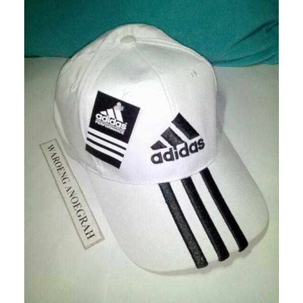 Terlaris Topi Adidas Bahan Bordir Putih