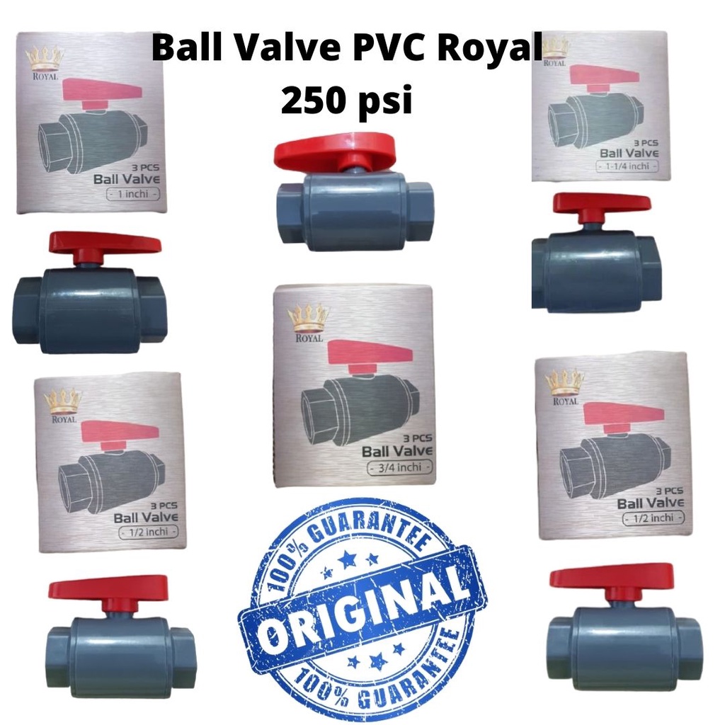 BALL VALVE STOP KRAN PVC ROYAL ABU